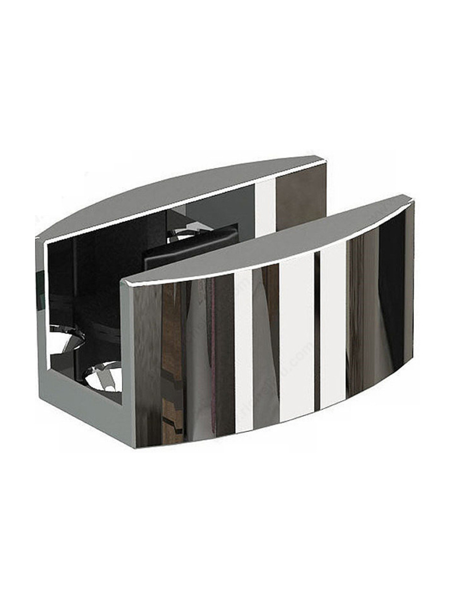 Floor Guide for Glass Doors - 05, Polished US32/629 Finish, 304 Grade Stainless Steel Alloy