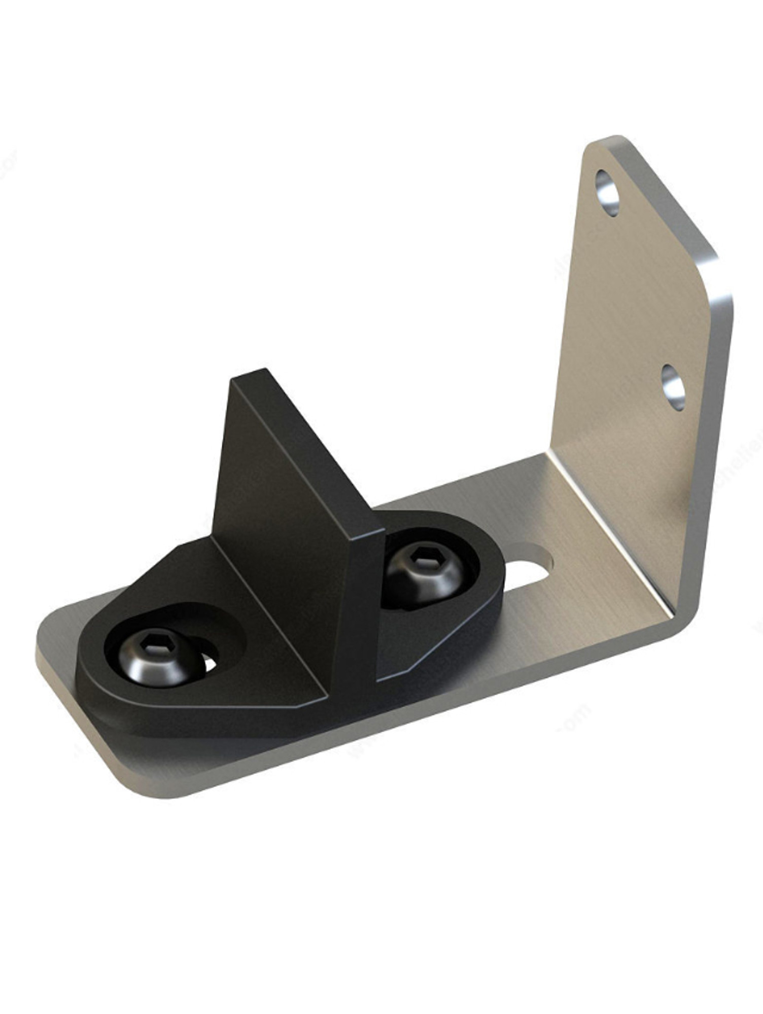 Adjustable Wall Mounted Floor Guide - 01, Brushed Satin US32D/630 Finish, 304 Grade Stainless Steel Alloy