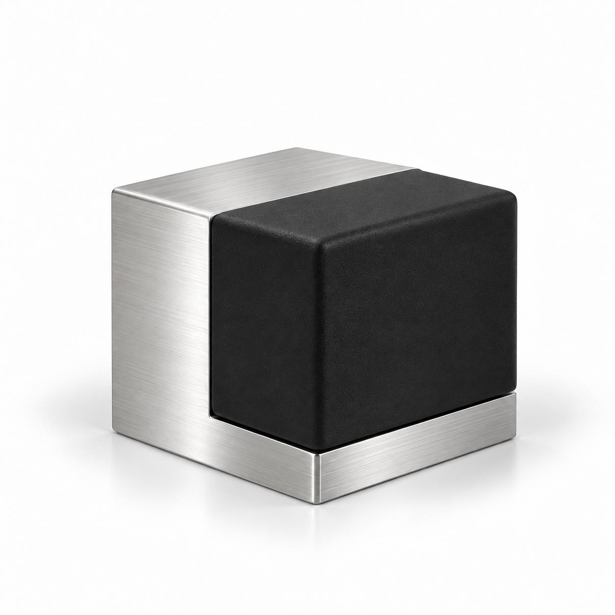 Door Bumper - Square - 01, Brushed Satin US32D/630 Finish, 304 Grade Stainless Steel Alloy