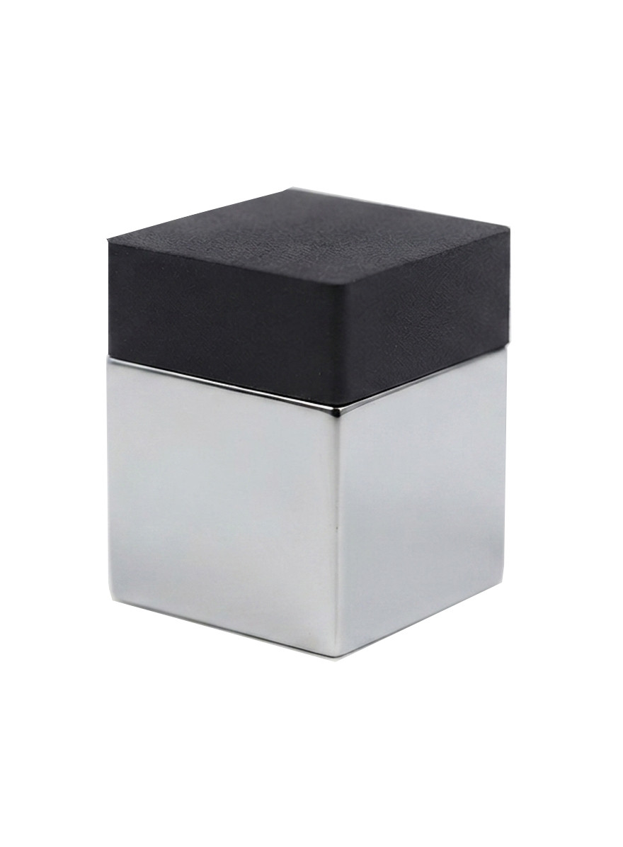 Door Bumper - Square - 02, Polished US32/629 Finish, 304 Grade Stainless Steel Alloy