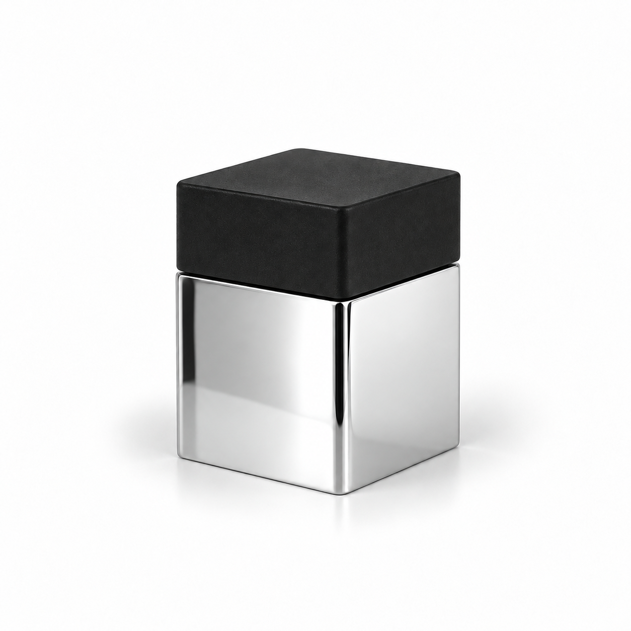 Door Bumper - Square - 02, Polished US32/629 Finish, 304 Grade Stainless Steel Alloy