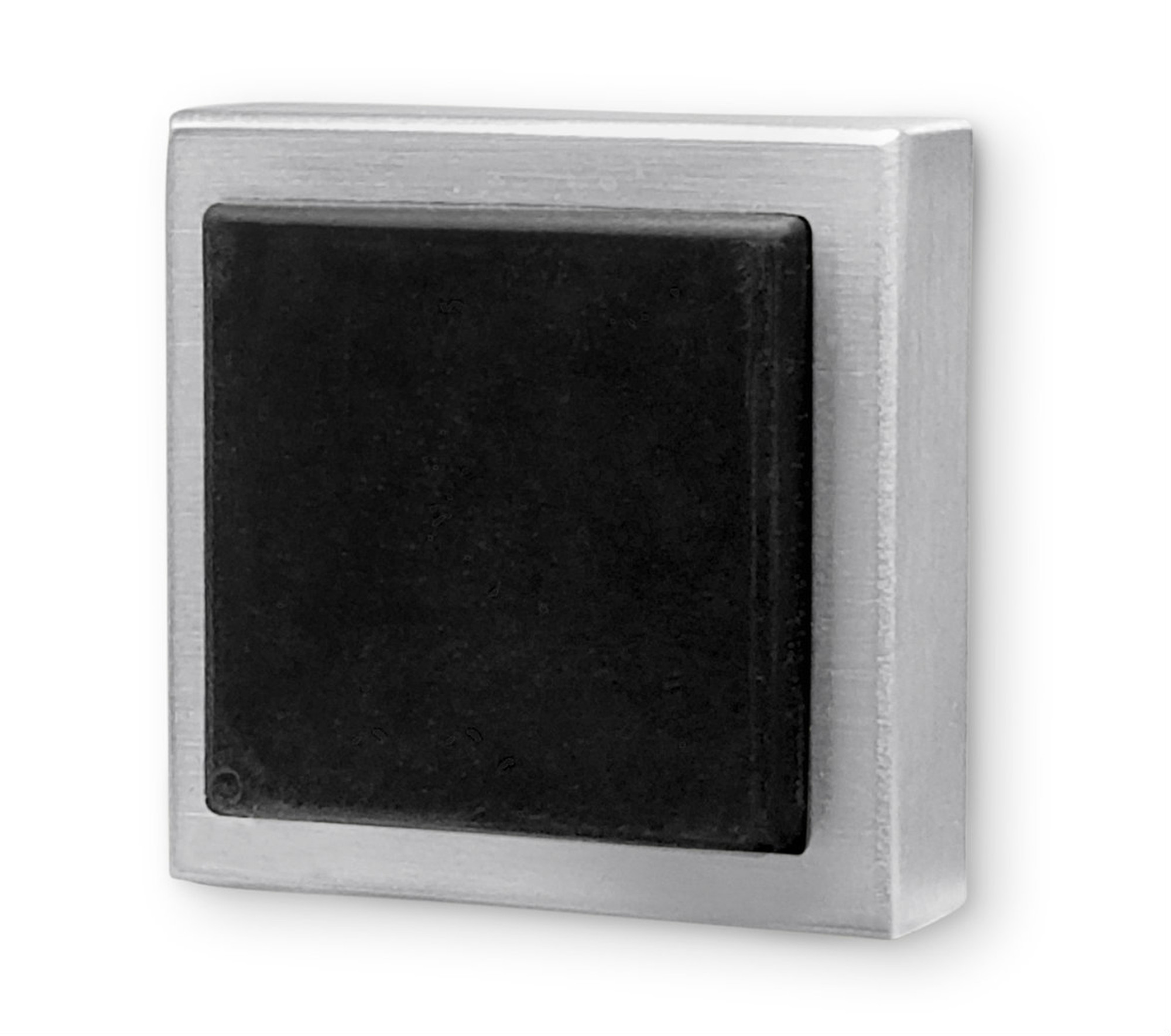 Square Wall Mounted Door Stop 05 - Brushed Satin Stainless Steel