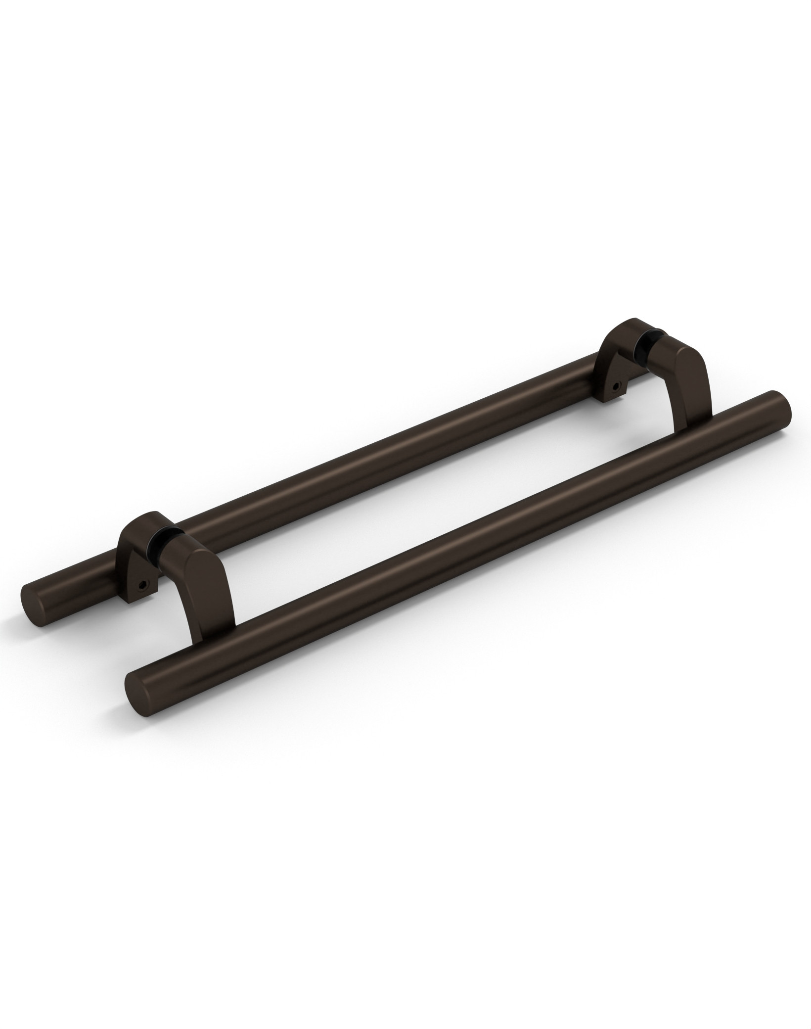Pull Handle Post Post Mount Offset SS316 Pull Handle - Bronze Powder Coated