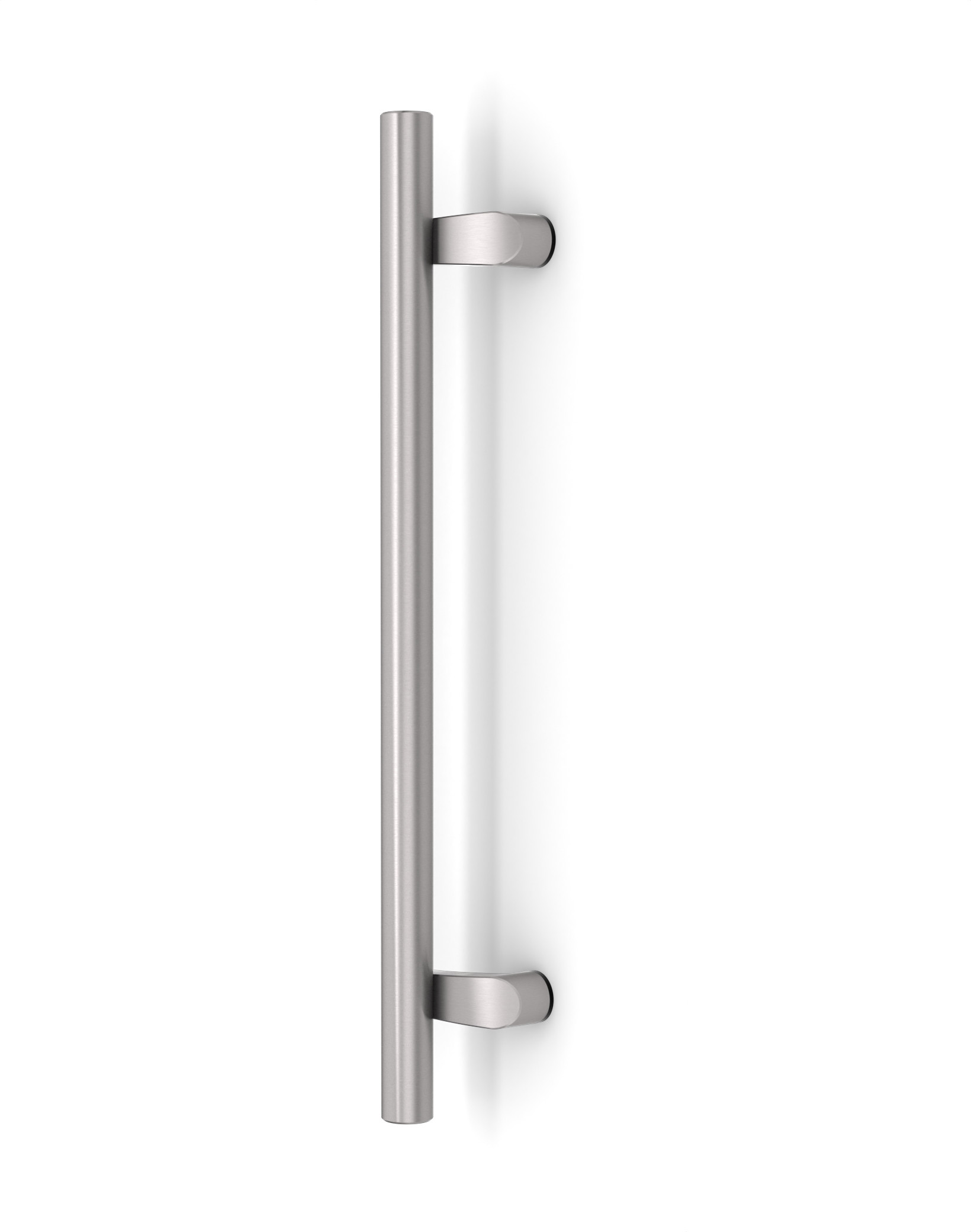 Post Mount Offset Pull Handle - Brushed Satin US32D/630