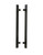 Flat Bar Ladder Pull Handle - Back-to-Back (Matte Black Powder Coated Stainless Steel Finish)