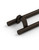 Pro-Line Series: Pro-Line Series: PostMount Offset Pull Handle - Back-to-Back, Matte Bronze Powder Coated Finish, 316 Exterior Grade Stainless Steel Alloy