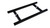 Shower Door 10" Ladder Style Back-to-Back Pull Handle,  3/4" diameter (Black Stainless Steel Finish)