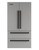 Refrigerator and Appliance: 1.5" x 1" Rectangular Pull Handle, Matte Black Powder Coated Finish, 316 Grade Stainless Steel Alloy