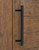 Offset Flat Bar Ladder Pull Handle - Back-to-Back (Black Powder Finish)