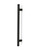Pro-Line Series: Grooved Ladder Pull Handle - Back-to-Back, Matte Black Powder Coated Finish, 304 Grade Stainless Steel Alloy 