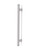 Pro-Line Series: Grooved Ladder Pull Handle - Back-to-Back, Brushed Satin US32D/630 Finish, 304 Grade Stainless Steel Alloy 