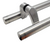 Pro-Line Series:  PostMount Offset Pull Grooved Handle - Back-to-Back, Brushed Satin US32D/630 Finish, 316 Exterior Grade Stainless Steel Alloy