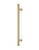 Pro-Line Series: Grooved Ladder Pull Handle - Back-to-Back, Satin Brass Finish, 304 Grade Stainless Steel Alloy