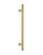 Pro-Line Grooved Series: One Sided Ladder Pull Handle, Satin Brass Finish, 304 Grade Stainless Steel Alloy