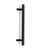 One Sided Flat Bar Offset Ladder Pull Handle, Matte Black Powder Coated Finish, 316 Grade Stainless Steel Alloy
