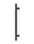 Pro-Line Series: Fluted Ladder Pull Handle - Back-to-Back, Matte Black Powder Coated Finish, 316 Grade Stainless Steel Alloy
