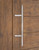 Pro-Line Series: 45º Offset Extra Length Ladder Pull Handle - Back-to-Back, Polished US32/629 Finish, 316 Exterior Grade Stainless Steel Alloy