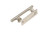 Barn Door Pull and Flush Tubular Door Handle Set (Brushed Satin Stainless Steel Finish)