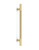 Refrigerator and Appliance: Fluted Ladder Pull Handle, Satin Brass Finish, 316 Grade Stainless Steel Alloy