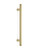 Refrigerator and Appliance: Grooved Ladder Pull Handle, Satin Brass Finish, 304 Grade Stainless Steel Alloy
