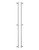 Pro-Line Series: 84" Offset 45º Ladder Pull Handle with 3-hole mounting - Back-to-Back, Brushed Satin US32D/630 Finish, 316 Grade Stainless Steel Alloy