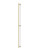 Pro-Line Series: 84" Offset 45º Ladder Pull Handle with 3-hole mounting - Back-to-Back, Satin Brass Finish, 316 Grade Stainless Steel Alloy