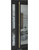84 inch Ladder Pull Handle with 3-hole mounting - Back-to-Back (Satin Brass Stainless Steel Finish) mockup on door