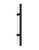 Pro-Line Extra Length Series: One Sided Ladder Pull Handle, Matte Black Powder Coated Finish, 304 Grade Stainless Steel Alloy