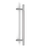 Pro-Line Series:  One Sided 45º Offset Ladder Pull Handle, Brushed Satin Finish / Polished Stainless Steel Ends, 316 Exterior Grade Stainless Steel Alloy