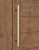 Pro-Line Series: Ladder Pull Handle - Back-to-Back, Satin Brass Finish, 304 Grade Stainless Steel Alloy
