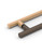Pro-Line Series:  Ladder Pull Handle - Back-to-Back, Solid Beech Wood in a Natural Finish (Interior) and SS316 Stainless Steel in a Bronze Powder Coated Finish (Exterior)