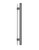 Pro-Line Series: One Sided Ladder Pull Handle, Polished Gunmetal Grey Finish, 304 Grade Stainless Steel Alloy