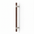 Pro-Line Wood Series: Ladder Pull Handle - Back-to-Back, Solid Beech Wood Grip in a Walnut Finish with Brushed Satin Collar Posts, 316 Exterior Grade Stainless Steel Alloy 