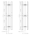 Installation Instruction 84 inch Ladder Pull Handle with 3-hole mounting - Back-to-Back (Matte White Powder Coated Stainless Steel Finish)