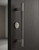 Pro-Line Knurled Series: PostMount Offset Pull Handle - Back-to-Back, Matte Gunmetal Grey Finish, 316 Exterior Grade Stainless Steel Alloy