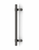 Pro-Line Collar Mounted Series: PostMount Offset Pull Handle - Back-to-Back, Matte Gunmetal Grey Finish, 316 Exterior Grade Stainless Steel Alloy