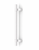 Pro-Line Collar Mounted Series: PostMount Offset Pull Handle - Back-to-Back, Matte Black White Coated Finish, 316 Exterior Grade Stainless Steel Alloy