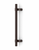 Pro-Line Collar Mounted Series: PostMount Offset Pull Handle - Back-to-Back, Bronze Powder Coated Finish, 316 Exterior Grade Stainless Steel Alloy