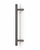Pro-Line Grooved Series: 45º Offset Ladder Pull Handle - Back-to-Back, Matte Gunmetal Grey Finish, 316 Exterior Grade Stainless Steel Alloy