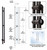 Pro-Line Series: 72" Upwards Locking Ladder Pull Handle - Back-to-Back, Matte Gunmetal Grey Finish, 316 Exterior Grade Stainless Steel Alloy 