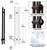 Pro-Line Series: 48" Upwards Locking Ladder Pull Handle - Back-to-Back, Matte Gunmetal Grey Finish, 316 Exterior Grade Stainless Steel Alloy 