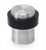Round Floor Mount Door Stop 04 , Brushed Satin Stainless Steel