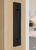 Flush Plate - Door Handle for Wood doors (Black Powder Stainless Steel Finish)
