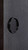 Round Handle Back-to-Back - 2.5" Diameter - For Wood and Glass Doors (Black Powder Stainless Steel Finish) mockup on wood door