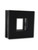 Square Sliding Door Handle - 3" x 3" Back-to-Back for Glass doors (Black Powder Stainless Steel Finish)