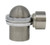 Floor-Mounted Round Top Magnetic Door Stop with hidden screw mounts (Brass Satin Nickel Finish)