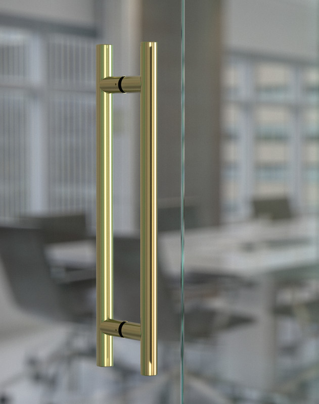 Ladder Handle Pro-Line Series: Ladder Pull Handle - Back-to-Back, Polished Brass ...