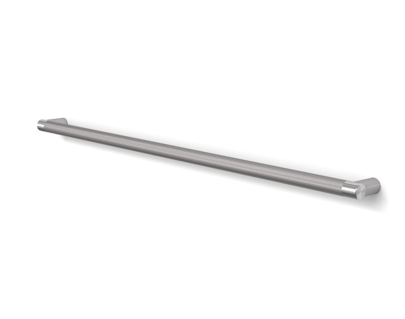 Pro-Line Knurled Series: Push Bar Handle, Brushed Satin US32D/630 Finish, 316 Grade Stainless Steel Alloy