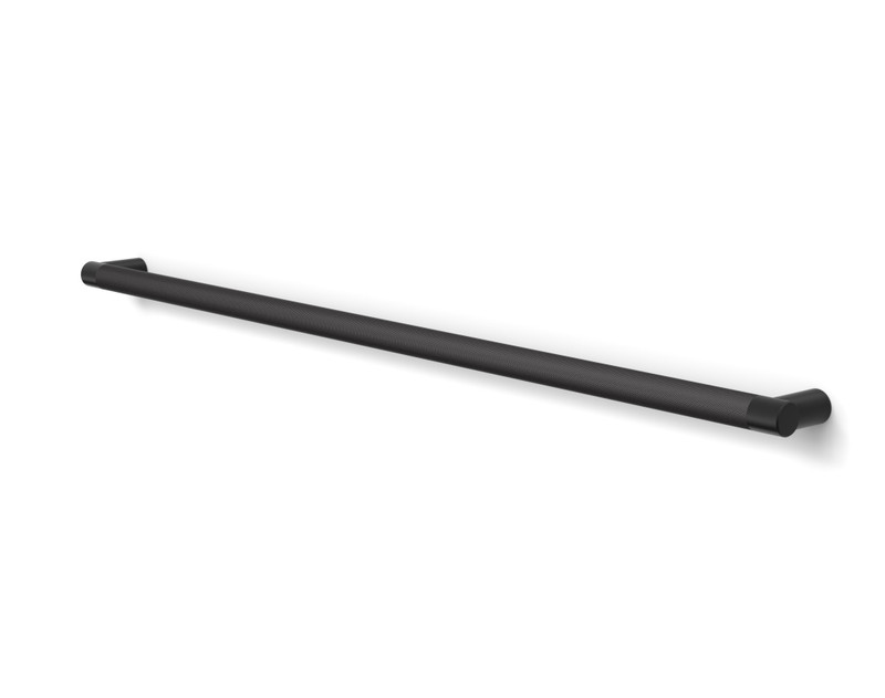 Pro-Line Knurled Series: Push Bar Handle, Matte Black Powder Coated Finish, 316 Exterior Grade Stainless Steel Alloy 