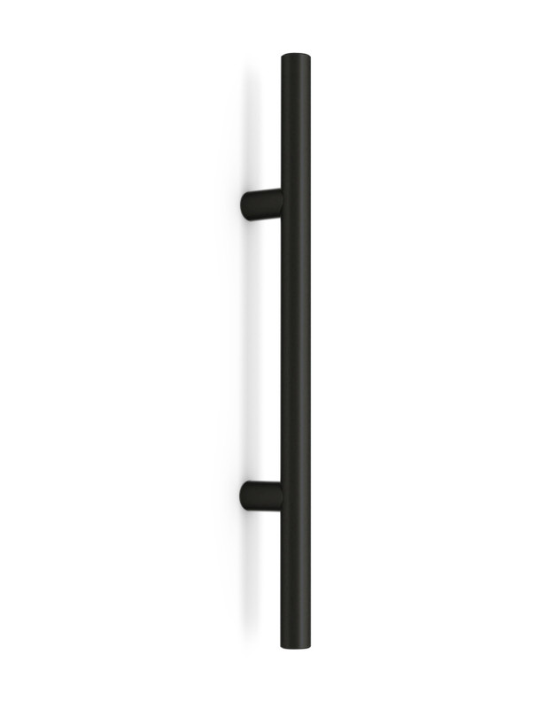 Pro-Line Extra Length Series: One Sided Ladder Pull Handle, Matte Black Powder Coated Finish, 304 Grade Stainless Steel Alloy